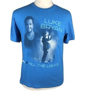 Luke Bryan 2016 Kill The Lights Concert Tour T-Shirt‎ Size Medium Country Music